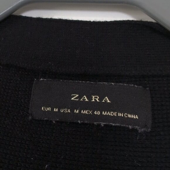 Zara Retro Grandpa Oversized Striped Librarian Preppy Old Money Cardigan M - Picture 3 of 6